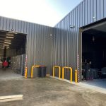 Quai de l'entrepôt de Beton avec les accès numéro 1 et 3