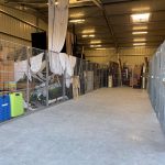 Aménagement intérieur des entrepôts de Transcenic avec accès grande largeur