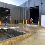 Quai de l'entrepôt de Beton avec les accès numéro 1 et 3